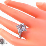 Custom Pink Amethyst Diamond Ring 32947 - Image 11