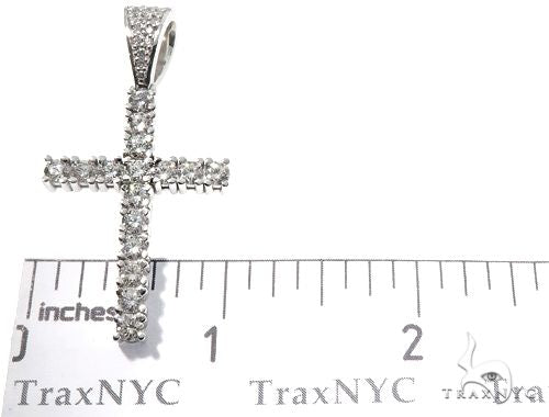Custom Prong Diamond Cross Tennis Chain Set 64741 - Image 10