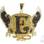 Custom Prong Diamond 'E' Pendant 37785 - Image 2