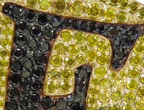 Custom Prong Diamond 'E' Pendant 37785 - Image 3