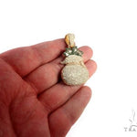 Custom Prong Diamond Money Bag Pendant 64213 - Image 8