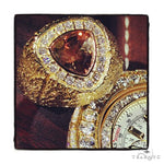 Custom Smoky Quartz Diamond Ring 37455 - Image 3