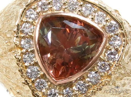 Custom Smoky Quartz Diamond Ring 37455 - Image 4