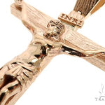 14K Solid Yellow Gold Cross Jesus 63945 - Image 4