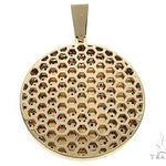 Custom Special White Gold Black & White Diamond E Initial Pendant 65250 - Image 3