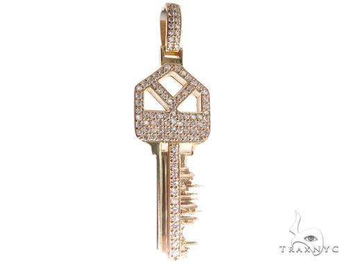 Custom Tokyo Skyline Key Diamond Pendant 64015 - Image 1
