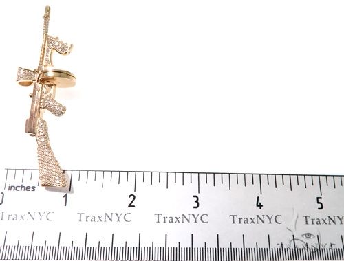 Custom Tommy Gun Diamond Pendant 64219 - Image 14