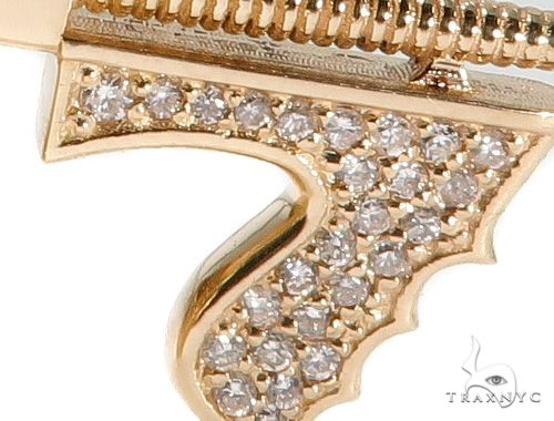 Custom Tommy Gun Diamond Pendant 64219 - Image 4