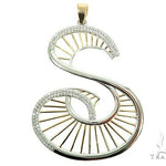 Custom TowToned Initial S Pendant 65876 - Image 1