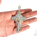 Custom TraxNYC Diamond Cross Crucifix with Praying Hands 64014 - Image 6