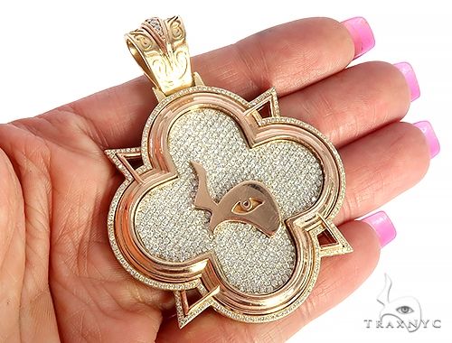 Custom TraxNYC Diamond Large Logo Pendant 65649 - Image 5