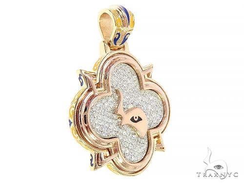 Custom TraxNYC Diamond Mini Logo Pendant 65648 - Image 2