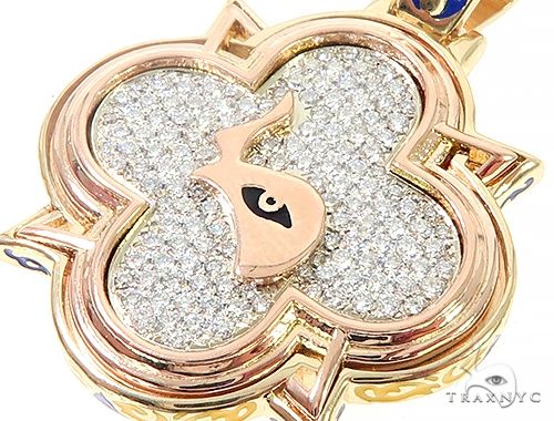 Custom TraxNYC Diamond Mini Logo Pendant 65648 - Image 4