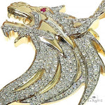 Custom made Diamond Firewolf Pendant 66455 - Image 4