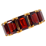 Custom Flawless Red Garnet Band 28799