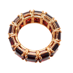 Custom Flawless Red Garnet Band 28799