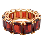 Custom Flawless Red Garnet Band 28799