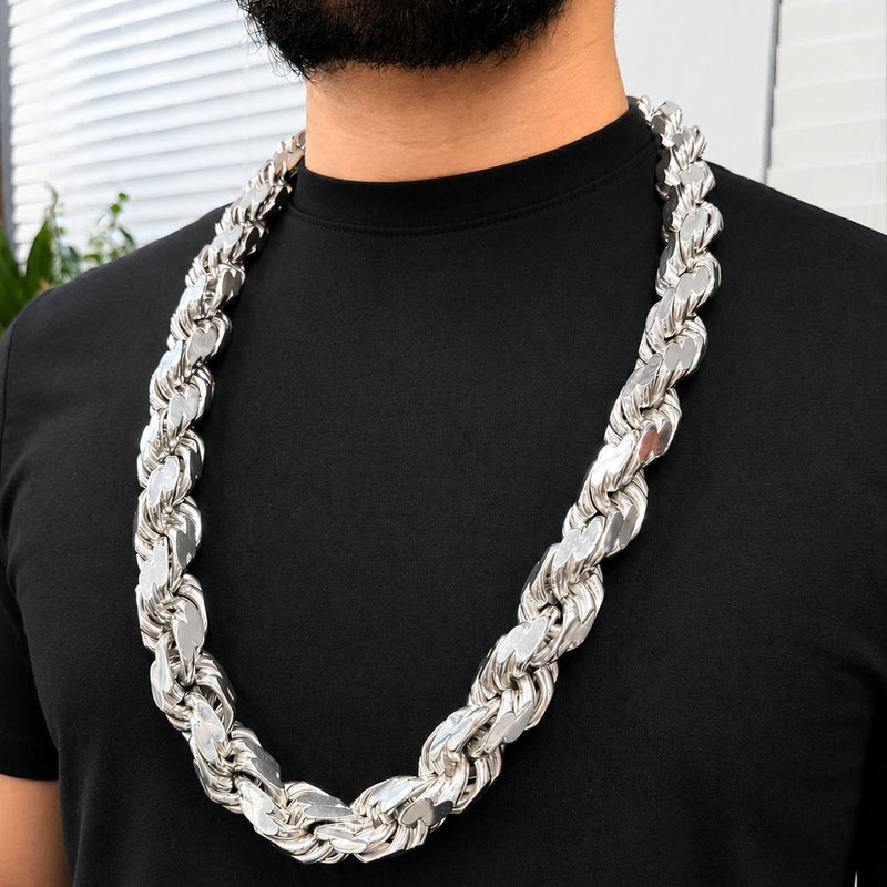 Custom Silver Rope Chain 20 mm 71415
