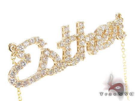 Custom Jewelry Diamond Name Necklace 26964 - Image 3