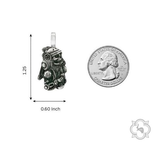 Cyber Legion Aztec Skull Pendant 70639 - Image 8
