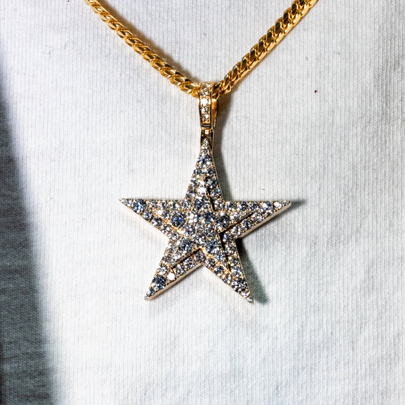 Iced Out Star Pendant 71010