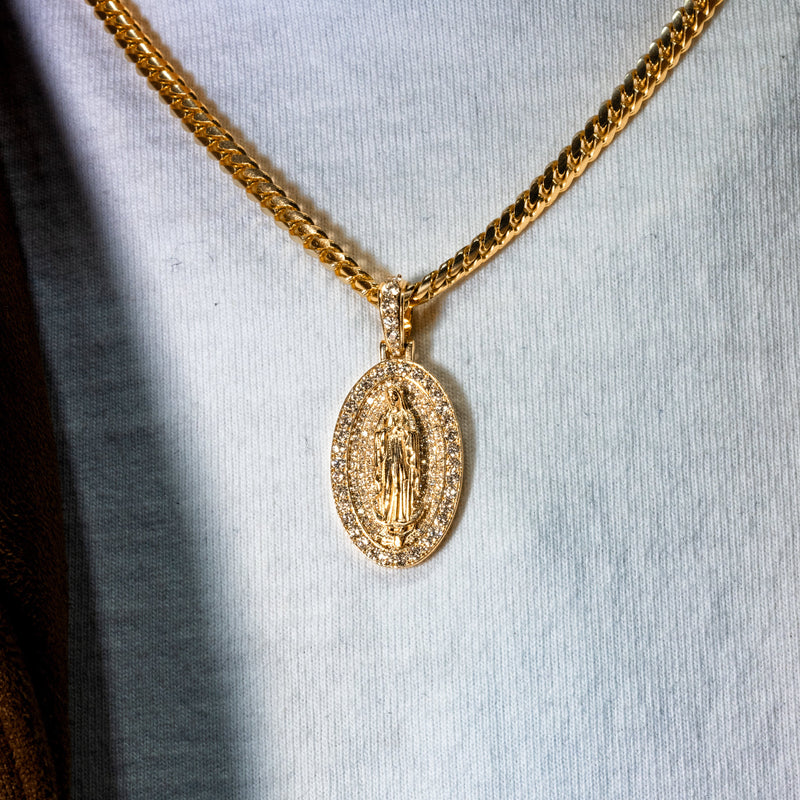 Circular Pendant With Jesus Head Set 71008