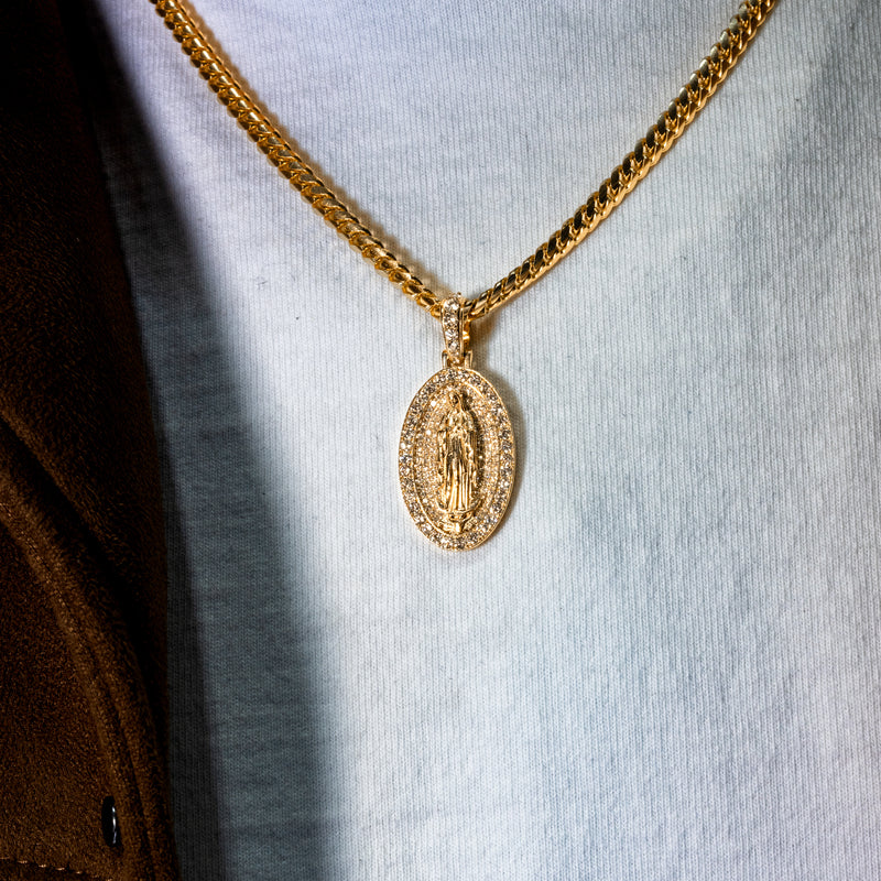 10K Gold Virgin Mary Pendant 71006