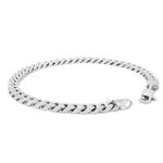 Silver Beveled Curb Bracelet 4.5mm 71141