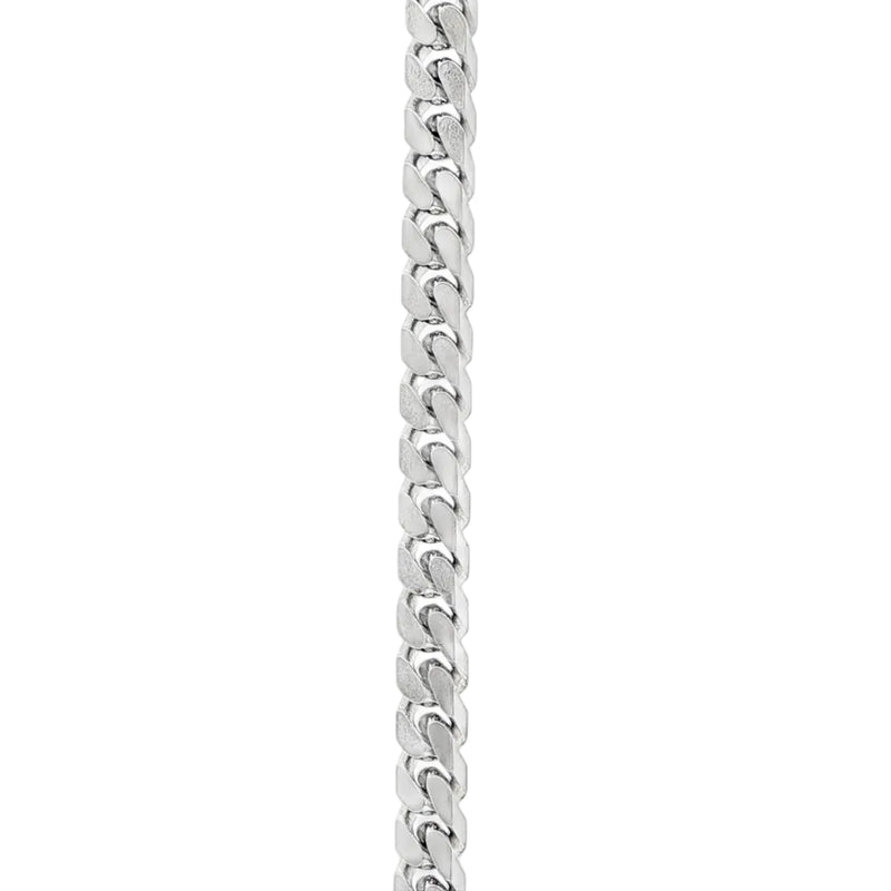 Silver Beveled Curb Bracelet 4.5mm 71141