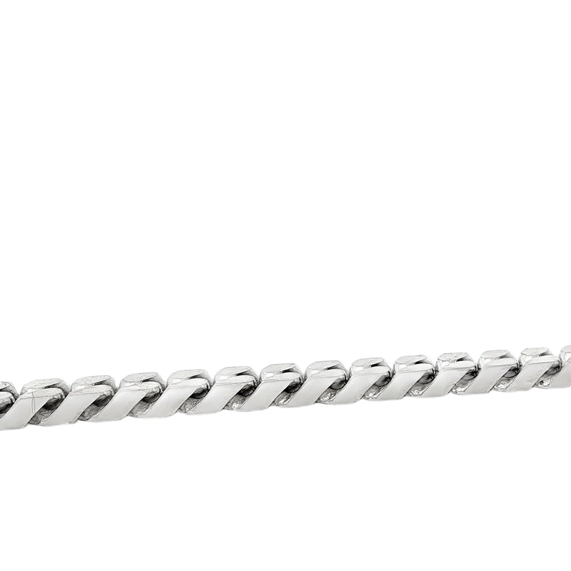 Silver Beveled Curb Bracelet 4.5mm 71141