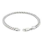 Silver Beveled Curb Bracelet 4.5mm 71141