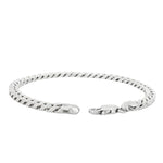 Silver Beveled Curb Bracelet 4.5mm 71141