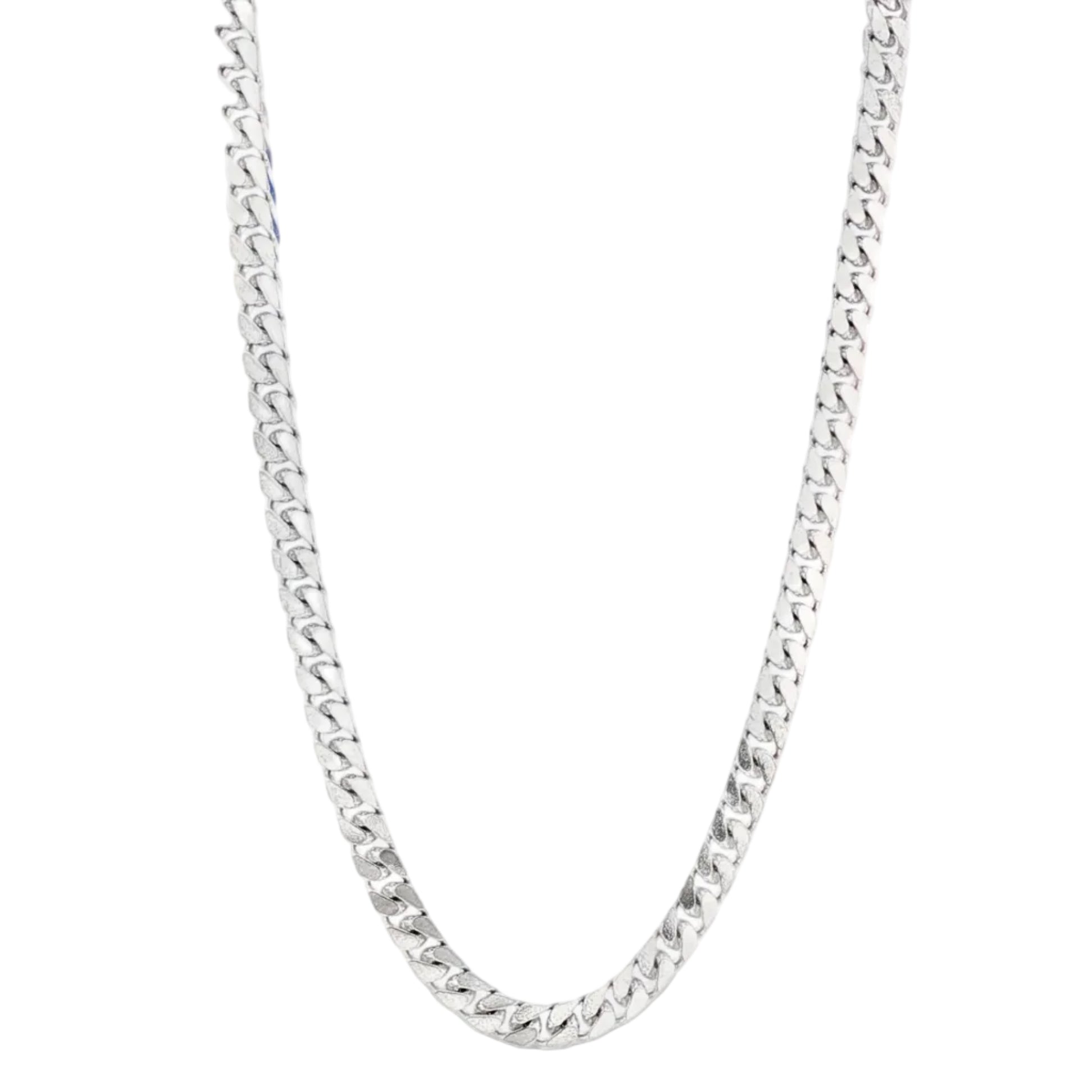 925 Silver Beveled Curb Chain 4.5mm 71145 | TraxNYC