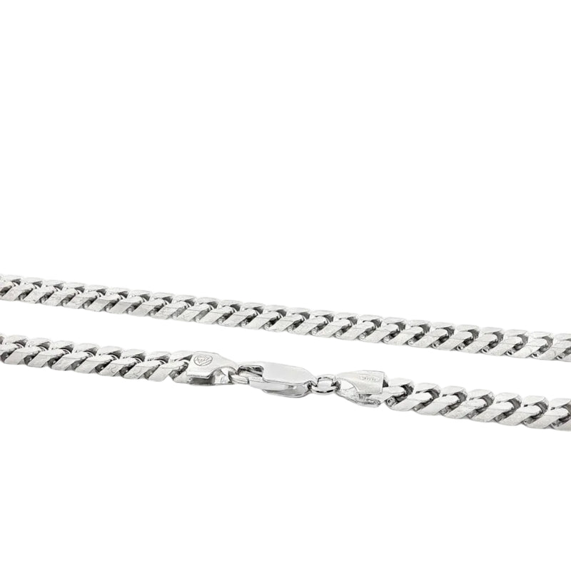 .925 Silver Beveled Curb Chain 4.5mm 71145