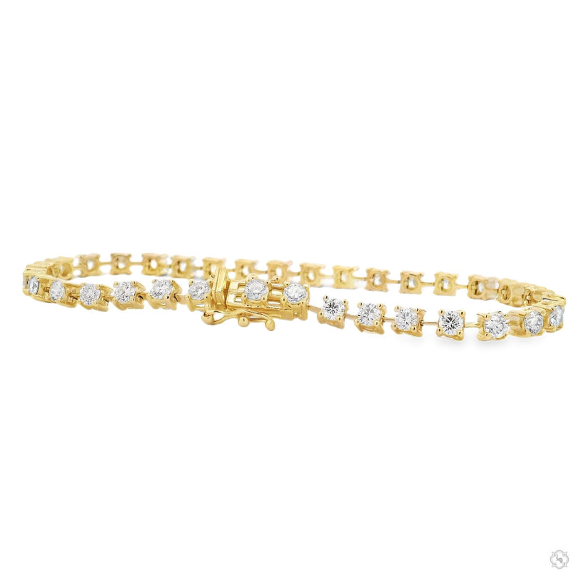 14K Gold Dainty Tennis Bracelet, photo 2 of 5