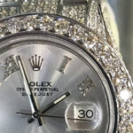 DateJust Oyster Perpetual Diamond Rolex Watch 41mm Stainless Steel 63894 - Image 2