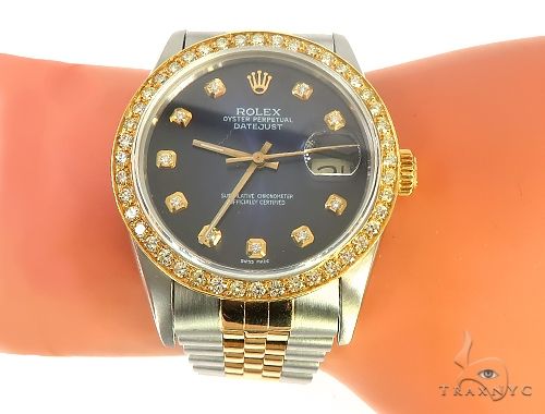DateJust Rolex WIth Diamond Bezel Diamond Dial 68512 - Image 7