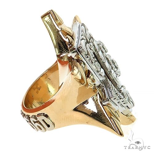 10K Gold David Star '773' Ring, view 3