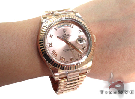 Rolex Day-Date President Rose Gold 218235 27150 - Image 12