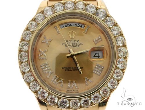 Day-Date II Oyster Perpetual Diamond Rolex Watch 61854 - Image 1