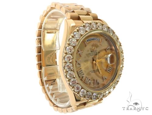 Day-Date II Oyster Perpetual Diamond Rolex Watch 61854 - Image 3