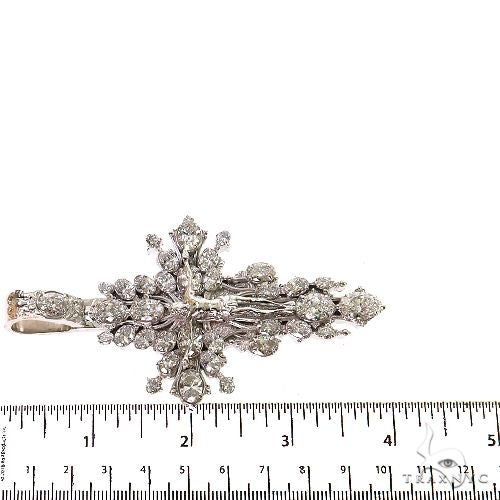 14K Gold Sovereign's Halo Lab-Grown Diamond Cross pendant, photo 7 of 8