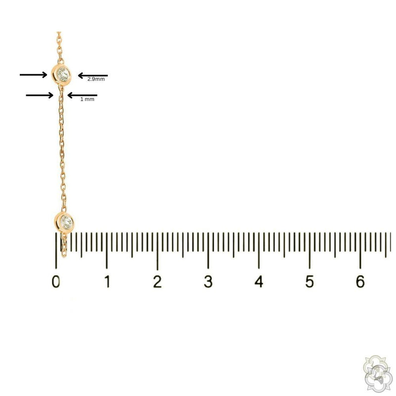 Diamond Bezel Necklace 16 Inch 70664 - Image 6