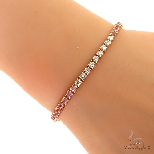 Diamond Blossom Tennis Bracelet 69886 - Image 6