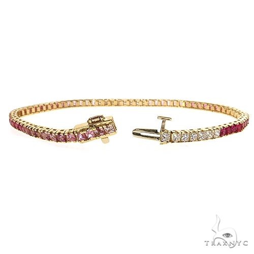 Diamond Blossom Tennis Bracelet 69891 - Image 2