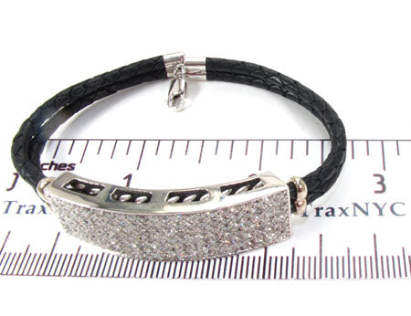 Full Diamond ID braided Bracelet 28461 - Image 3