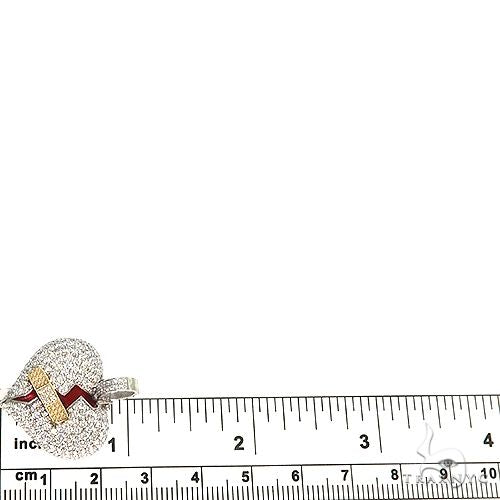 Custom Made Diamond Broken Heart Pendant 66963 - Image 6