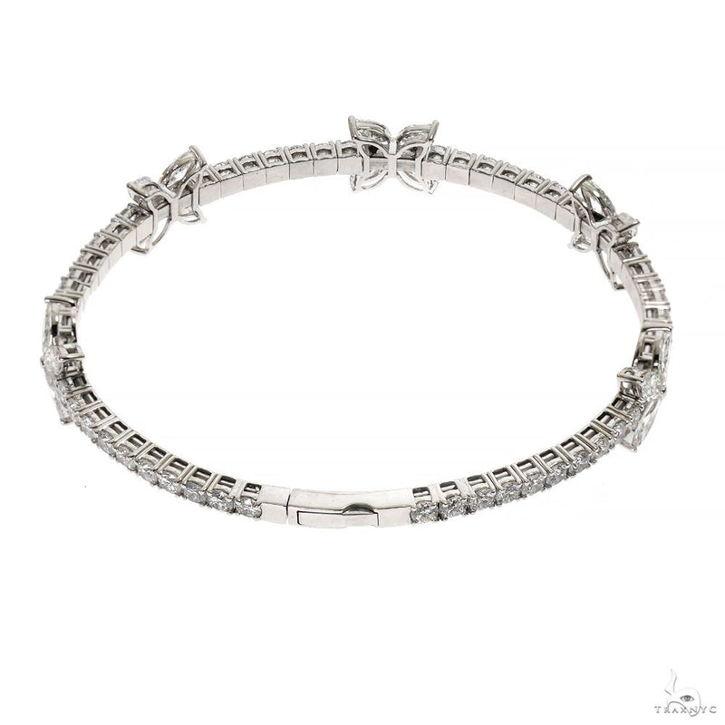 Diamond Butterfly Bangle Bracelet  (Lab) 70009 - Image 4