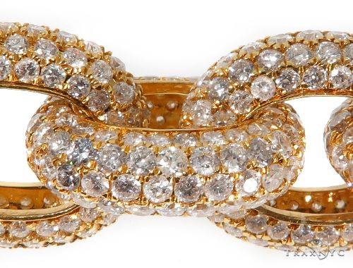 Diamond Cable Link Chain with Custom Lock 64486 | TraxNYC