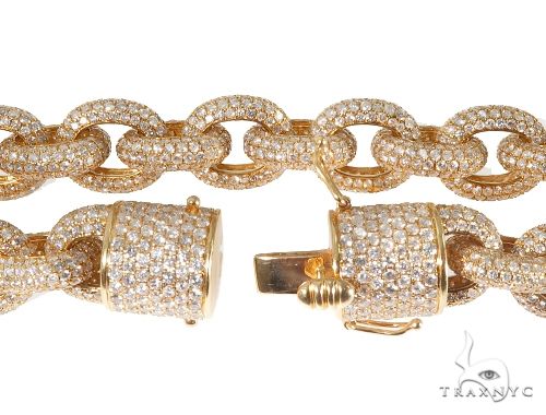 アクセサリー WESTRIDE ACCESSORY SERIES CLIF CHAIN S Diamond Cable Link Chain with Custom Lock 64486 | TraxNYC